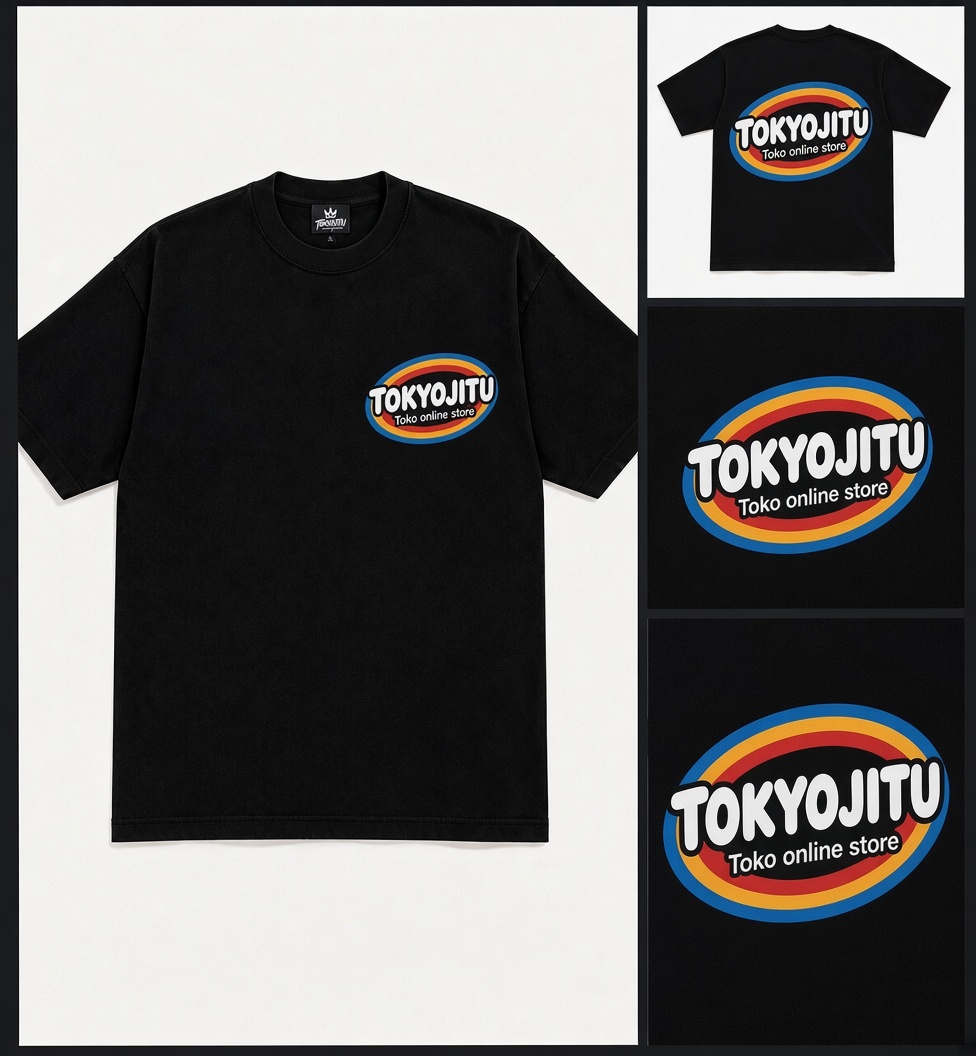 Kaos TOKYOJITU Resmi Hitam
